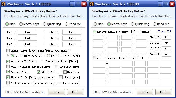 WarKey++ 6.4 English (support warcraft 1.26)